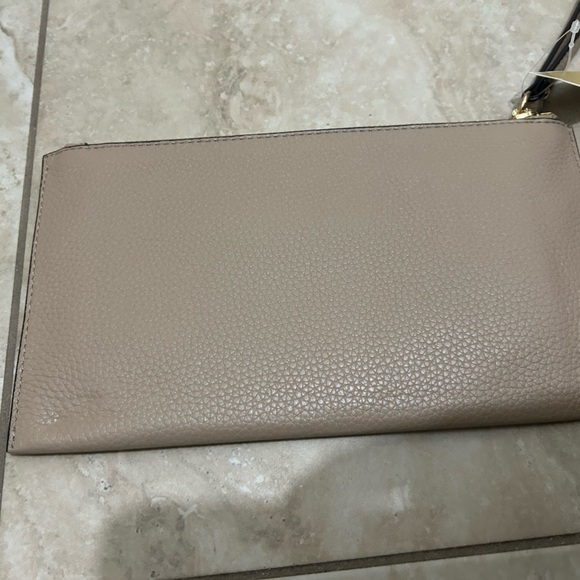 Michael Kors Beige Wristlet with Gold Accents - Picture 5 of 11